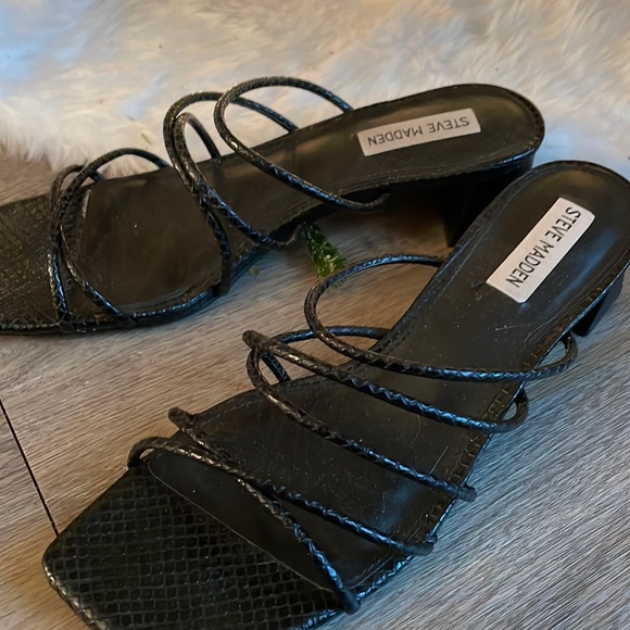 Steve Madden Shoes - Black Steve Madden Strappy Sandal